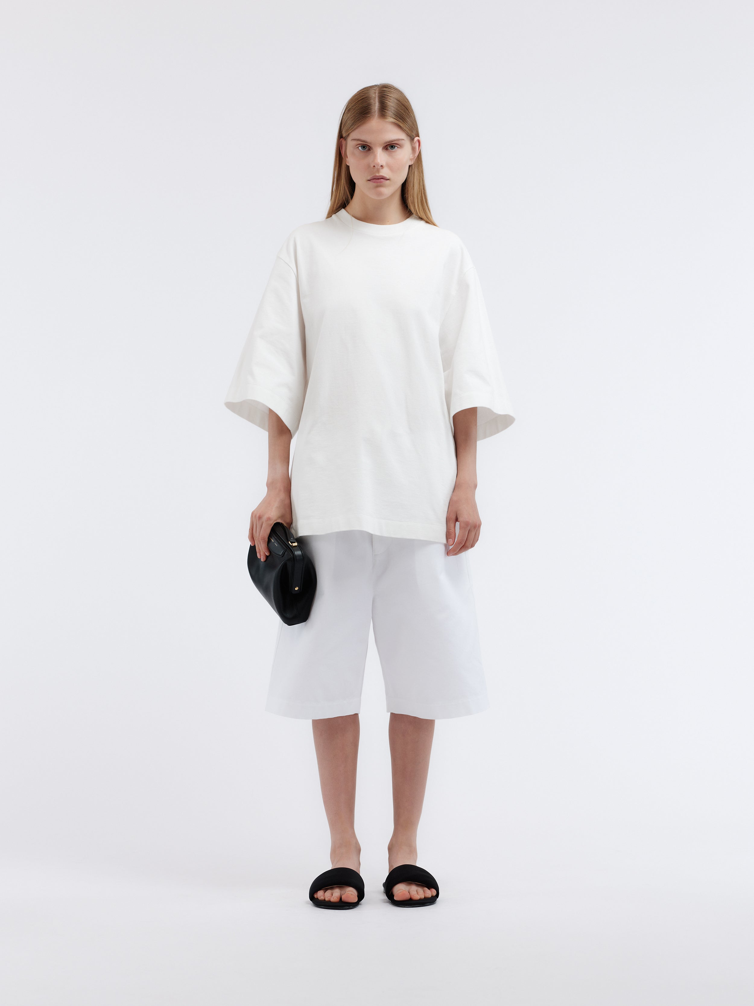 Signature logo T-shirt in rustic jersey