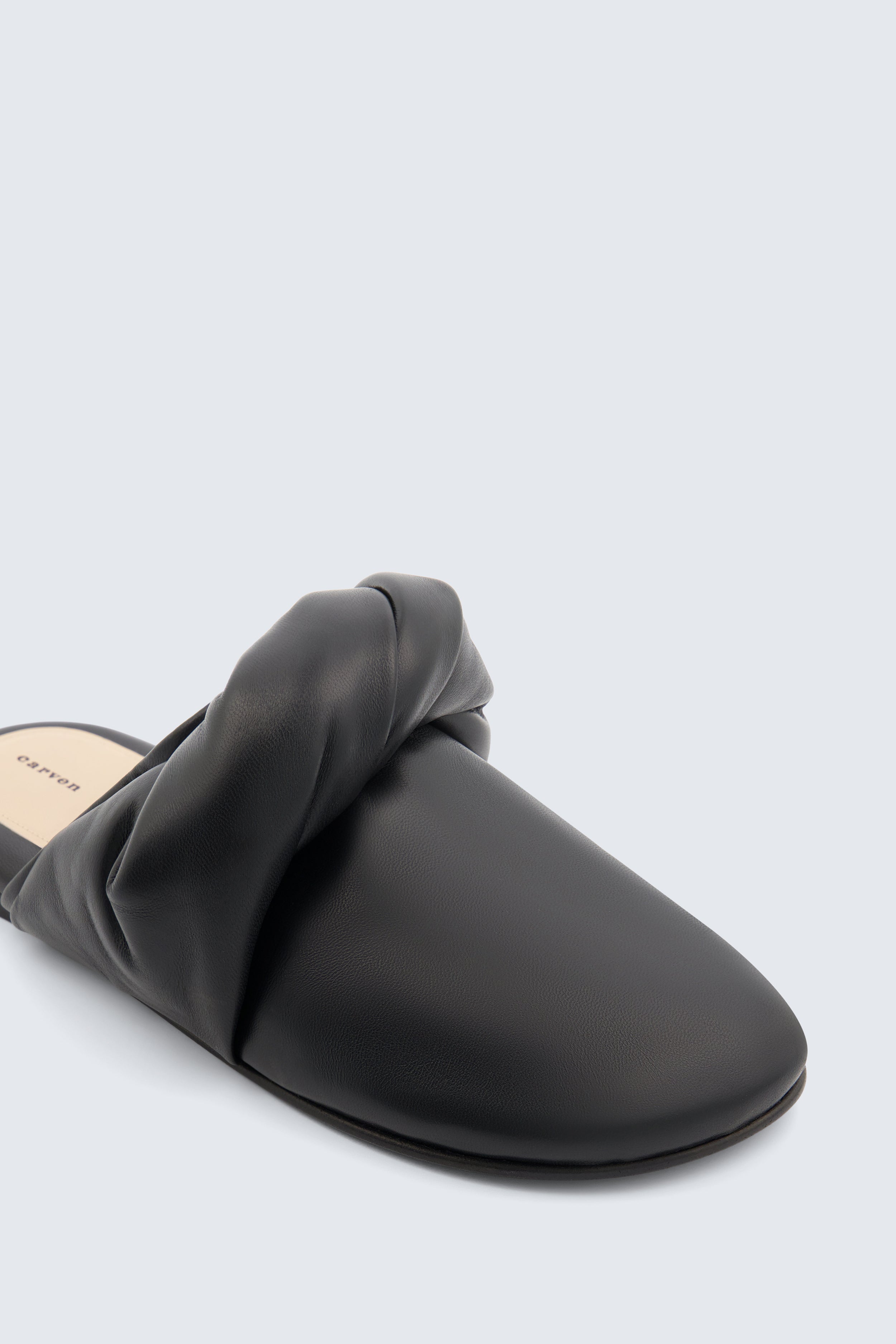 Garnier knotted mule in nappa leather
