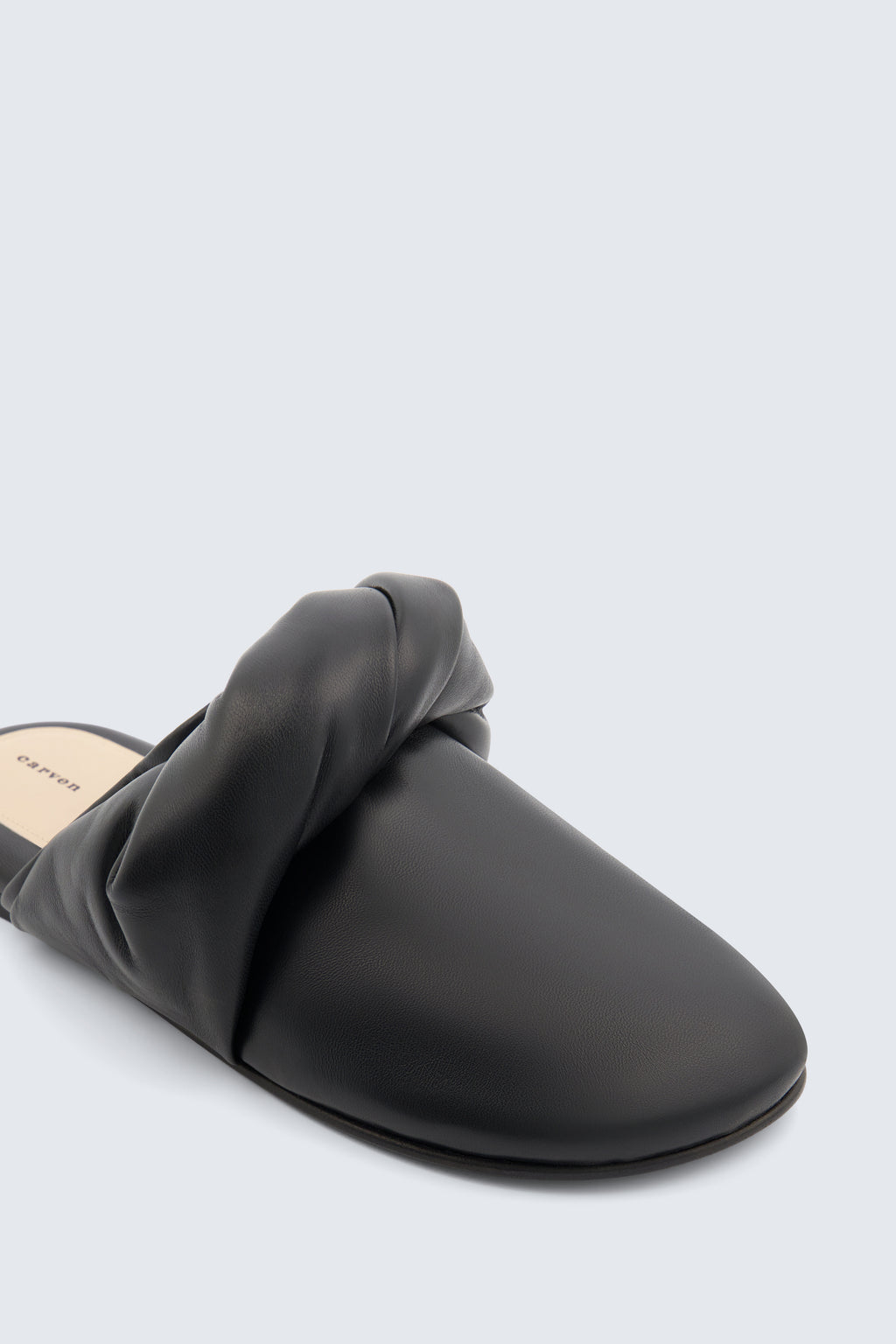 Garnier knotted mule in nappa leather