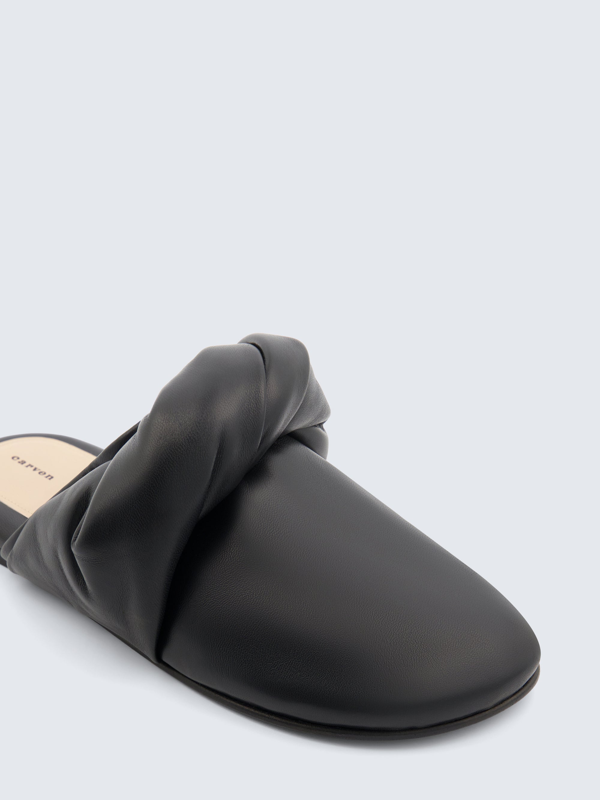 Garnier knotted mule in nappa leather