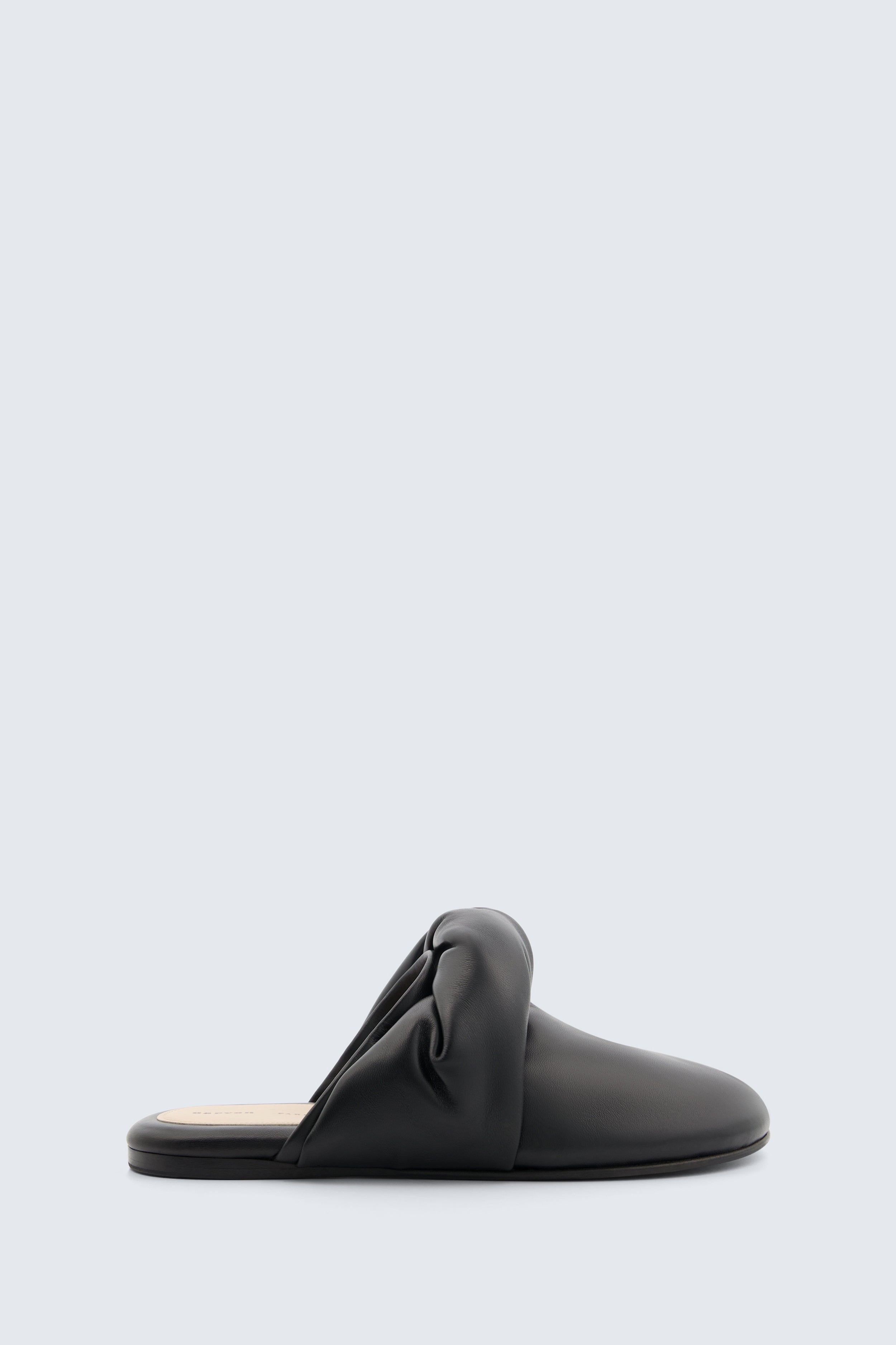 Garnier knotted mule in nappa leather