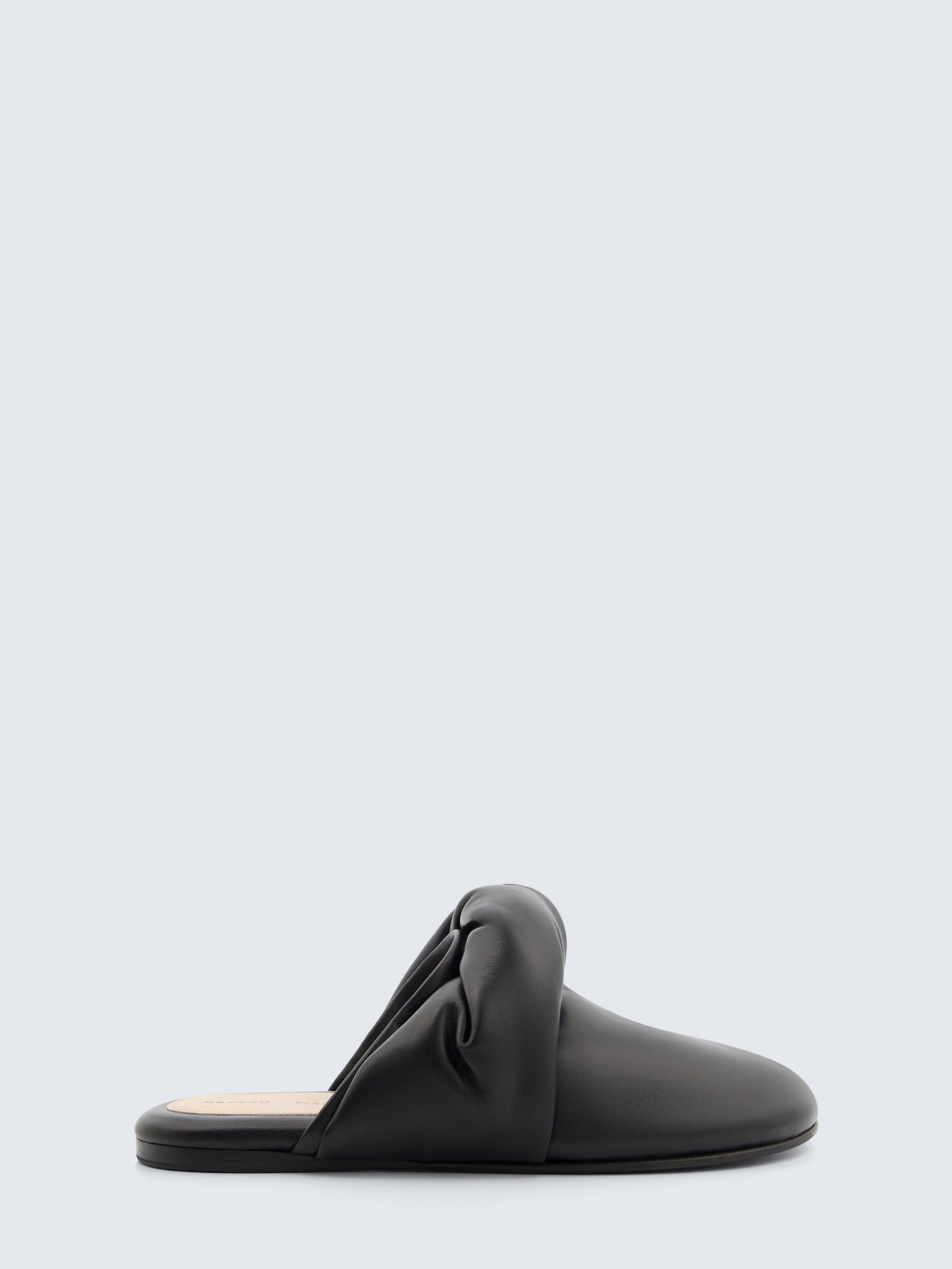Garnier knotted mule in nappa leather