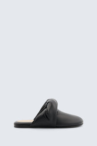 Garnier knotted mule in nappa leather