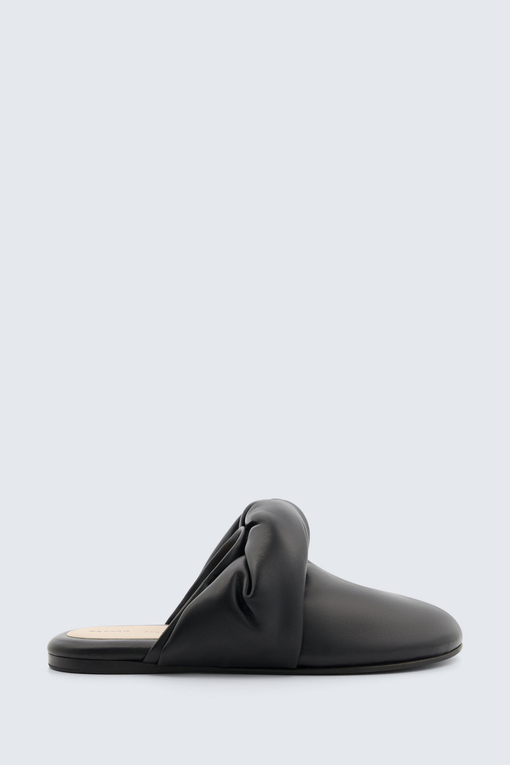 Garnier knotted mule in nappa leather