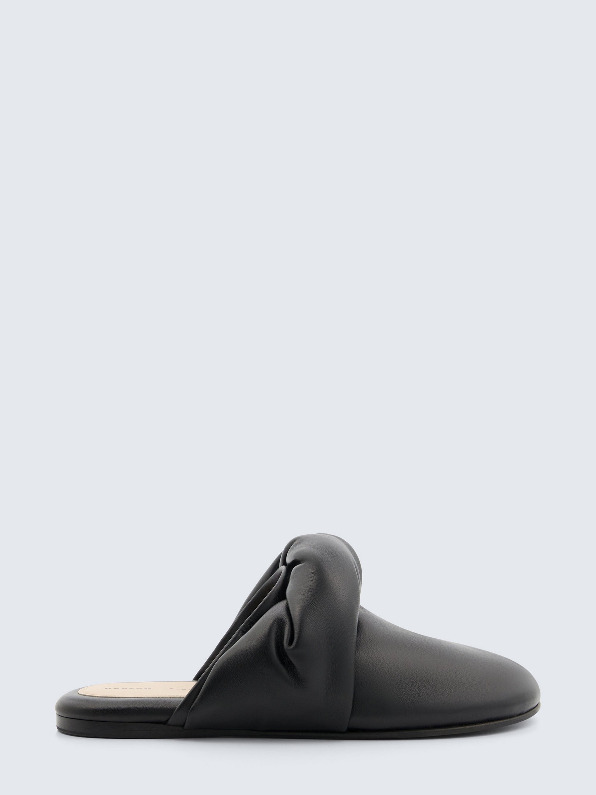 Garnier knotted mule in nappa leather