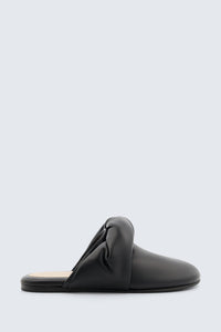 Garnier knotted mule in nappa leather