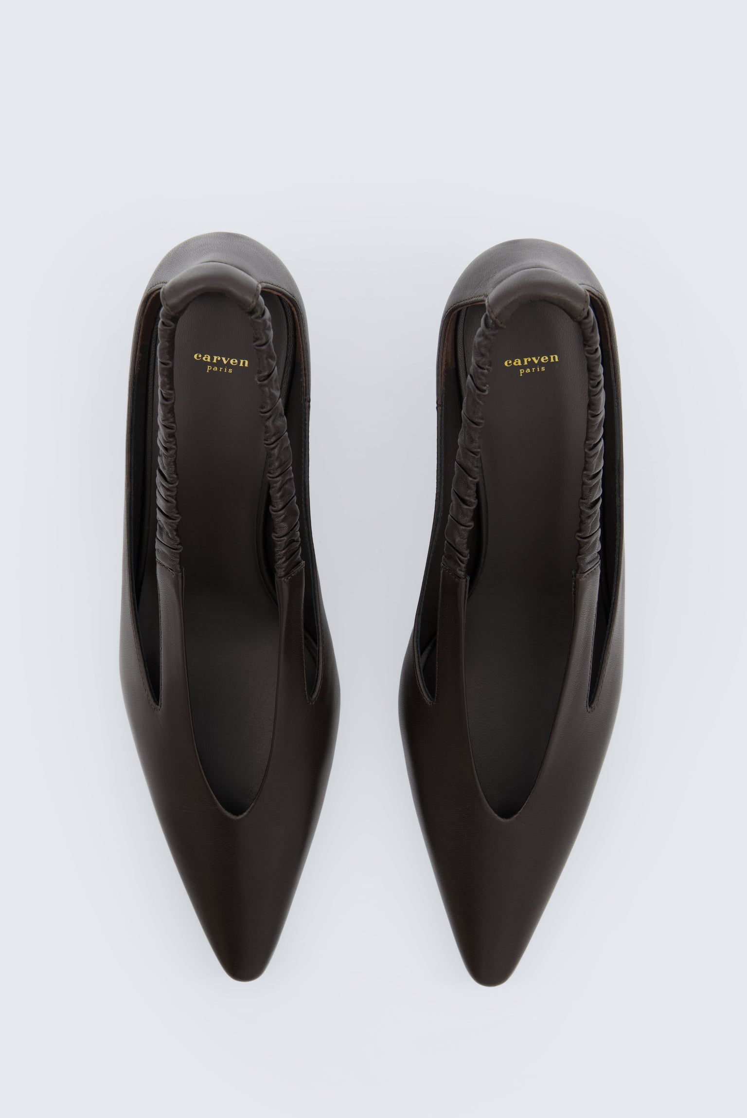 Coupole kitten heel in nappa leather