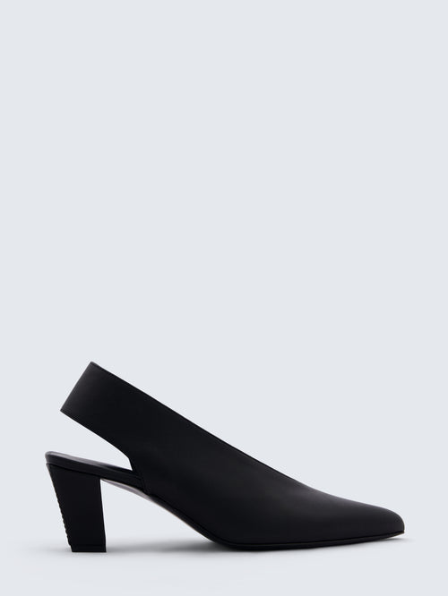 Escarpin slingback Rivoli en cuir lisse