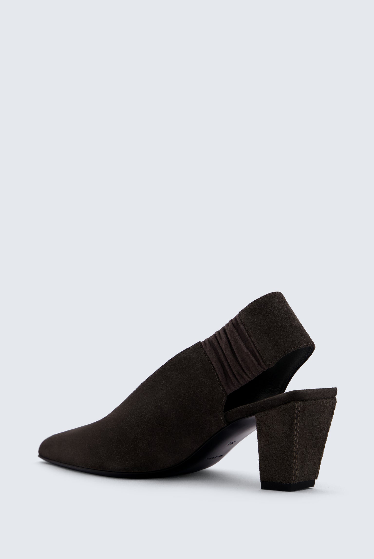 Rivoli slingback in split leather