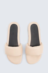 Sandale Garnier ouatinée en cuir nappa